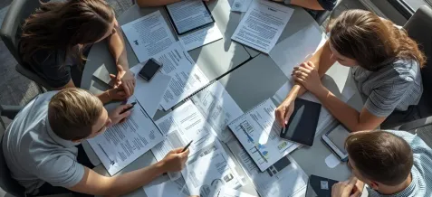 Finance team meeting