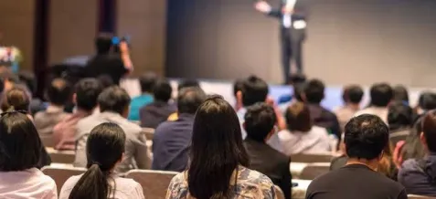 Conference hall full capacity